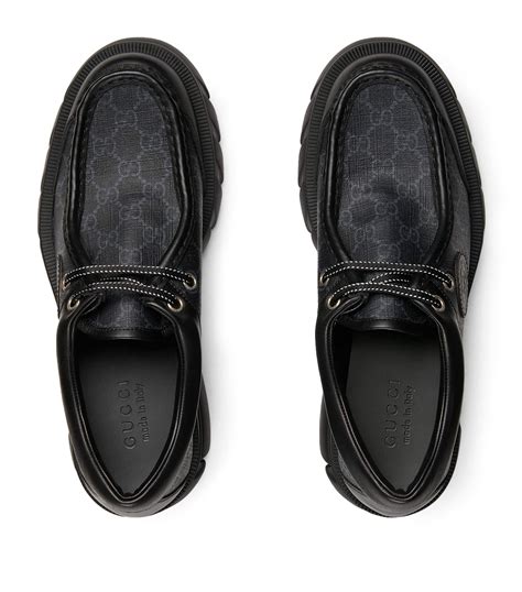 pantoffels gucci|Gucci lace up loafers.